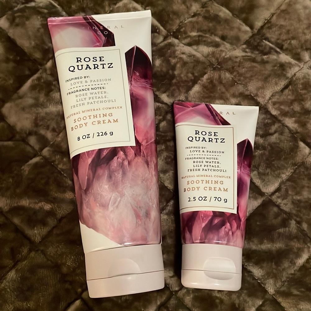 Bath and body works rose quartz body cream